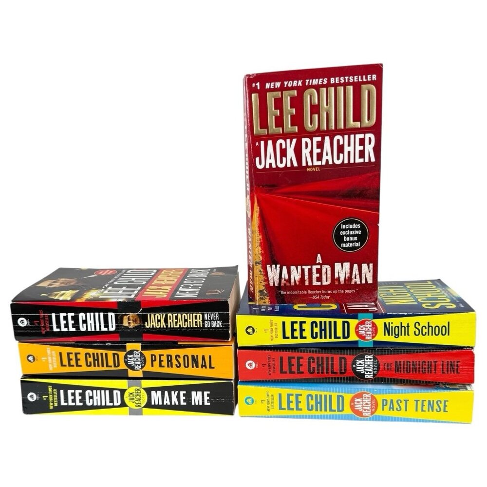 7 Jack Reacher Series Books By Lee Child Paperback In Order 17 Through 23 Lot